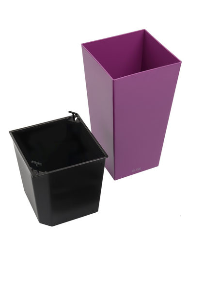 Вазон Plastkon Elise матовый серо-коричневый 4,9 л - изображение 4