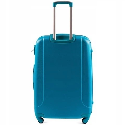 Большой дорожный чемодан WINGS K310 2zip L голубой cyan - изображение 2