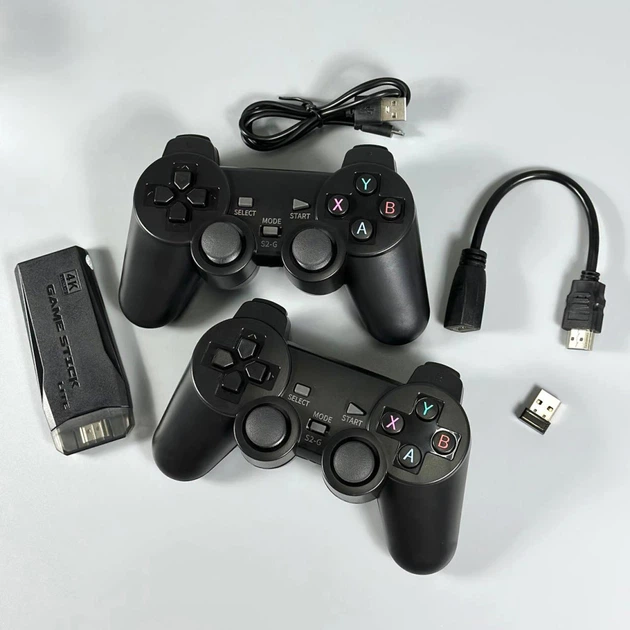 Портативная игровая консоль Game Stick Lite M8-5-30 64Гб 4K TV с 2 беспроводными джойстиками Черный 59268 - изображение 2