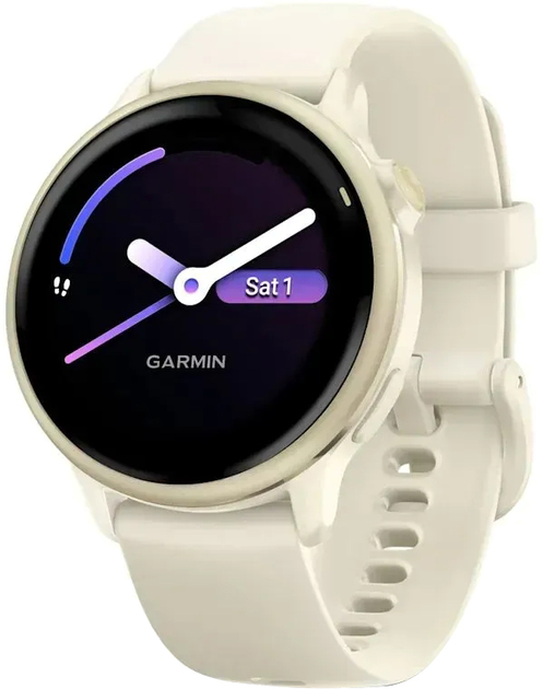 Smartwatch Garmin Vivoactive 6 Bone/Lunar Gold (010-02985-01) - obraz 1