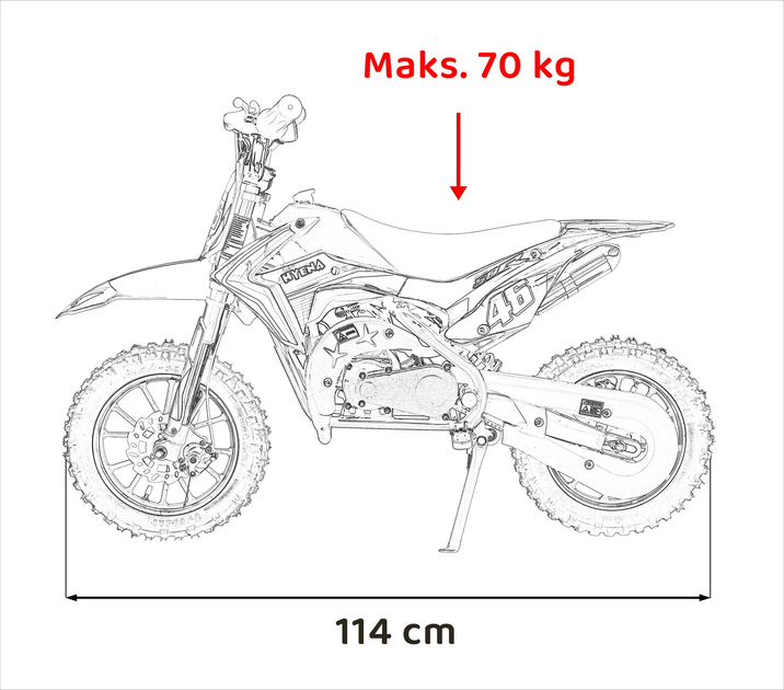 Мотоцикл з двигуном внутрішнього згоряння RENEGADE 50R Синій (5903864941531) - зображення 19