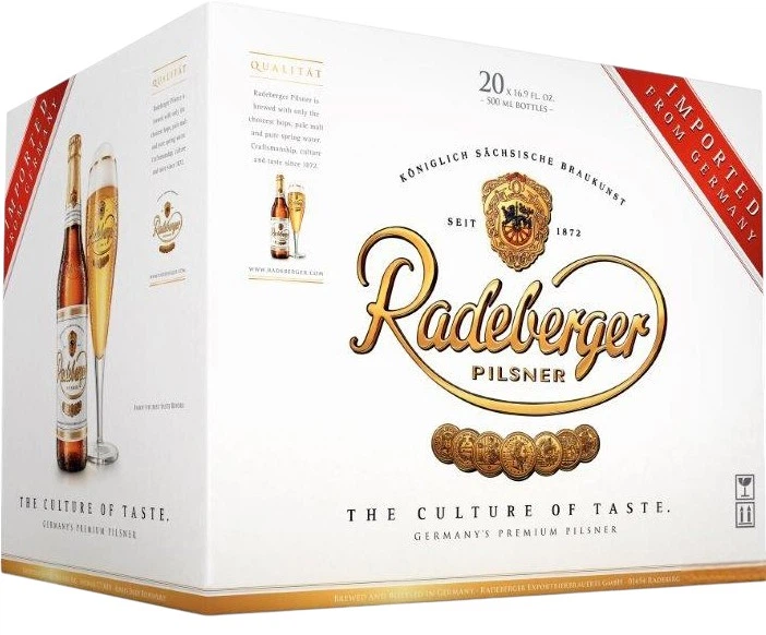 Упаковка пива Radeberger світле фільтроване 4.8% 0.5 л x 20 шт (4014388001036) - Фото 2 Упаковка пива Radeberger світле фільтроване 4.8% 0.5 л x 20 шт (4014388001036) - зображення 2