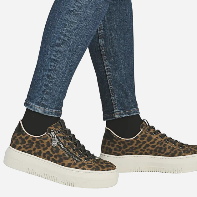 Sneakersy damskie do kostki Rieker M1953-90 41 (7.5UK) Brązowe (4061811542888) - obraz 2
