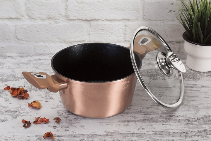 Garnek z pokrywką Berlinger Haus Rose Gold BH6194 30 cm (5999108414152) - obraz 4