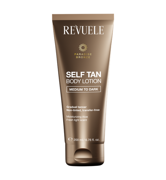 Лосьон Revuele Salf Tan для автозагара тела Medium To Dark (5060565108202) - изображение 2