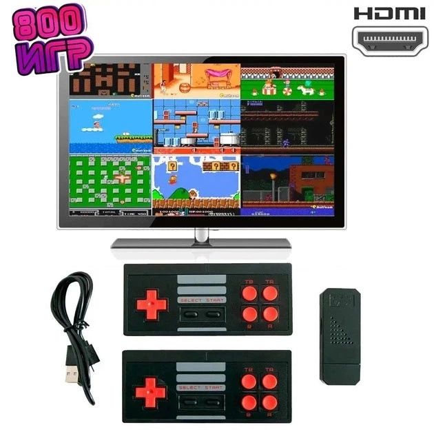 Приставка ігрова Mini Game Box D600 HDMI ігрова консоль, приставка 8 біт для дітей денді - Фото 5 Приставка ігрова Mini Game Box D600 HDMI ігрова консоль, приставка 8 біт для дітей денді - зображення 5