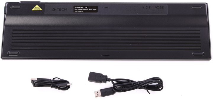 Клавіатура A4Tech FBX50C Wireless/Bluetooth Grey (4711421969697) - зображення 5