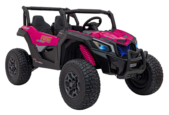 Електричний автомобіль для дітей UTV X3 Off-Road Рожевий (5903864941951) - зображення 18