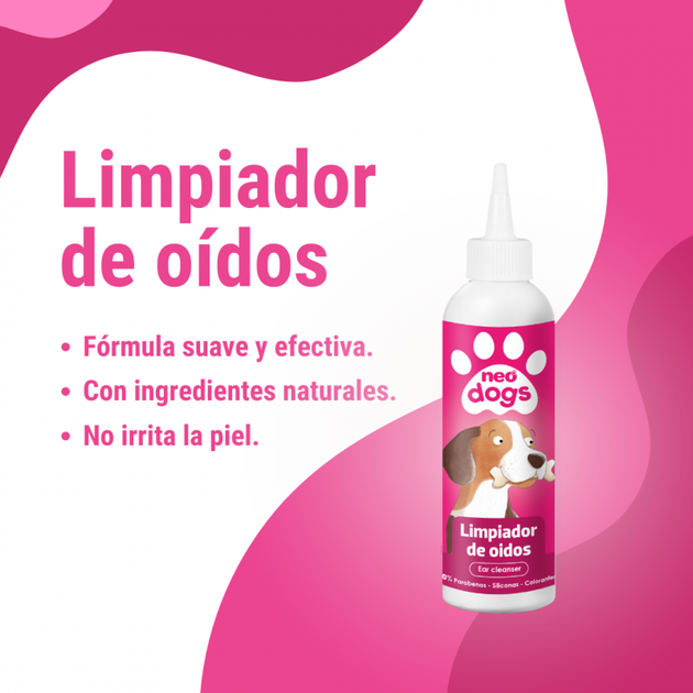 Płyn do czyszczenia uszu dla psów Neovital Neo Dogs Limpiador de oidos 125 ml (8436036592516) - obraz 2