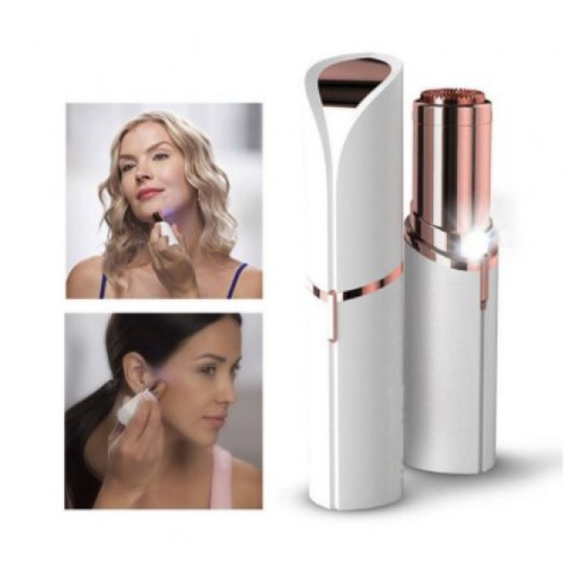 Епілятор Flawless для видалення волосся на обличчі Facial Hair Remover, з пластика і металу білий (F-1006) - зображення 2