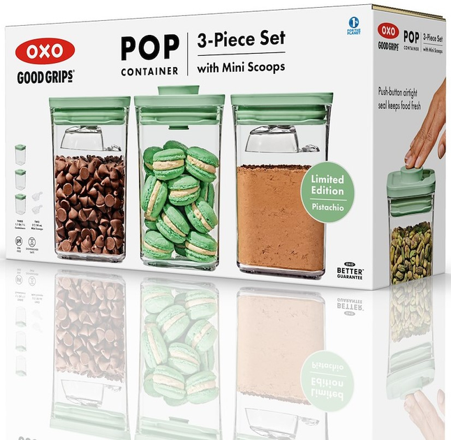 Zestaw pojemnikow Oxo Good Grips Pistachio Pop 1 l 3 szt (ZES0840097709000) - obraz 10