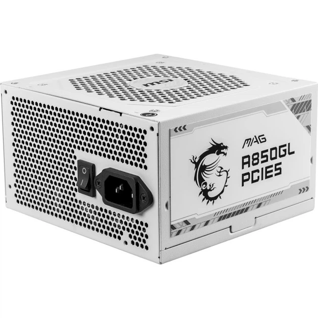 Блок питания 850W MSI (MAG A850GL PCIE5 WHITE) - изображение 3
