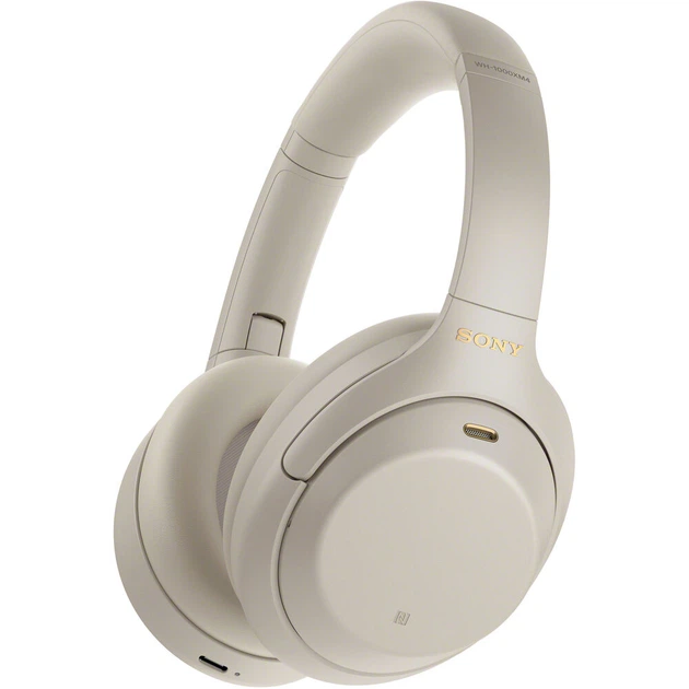 Наушники беспроводные Sony WH-1000XM4 Silver - Фото 1 Наушники беспроводные Sony WH-1000XM4 Silver - изображение 1
