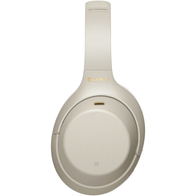 Наушники беспроводные Sony WH-1000XM4 Silver - Фото 4 Наушники беспроводные Sony WH-1000XM4 Silver - изображение 4