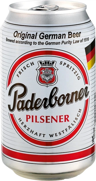 Упаковка пива Paderborner Pilsner світле фільтроване 4.8% 0.33 л х 24 шт (4101120014802) - Фото 2 Упаковка пива Paderborner Pilsner світле фільтроване 4.8% 0.33 л х 24 шт (4101120014802) - зображення 2