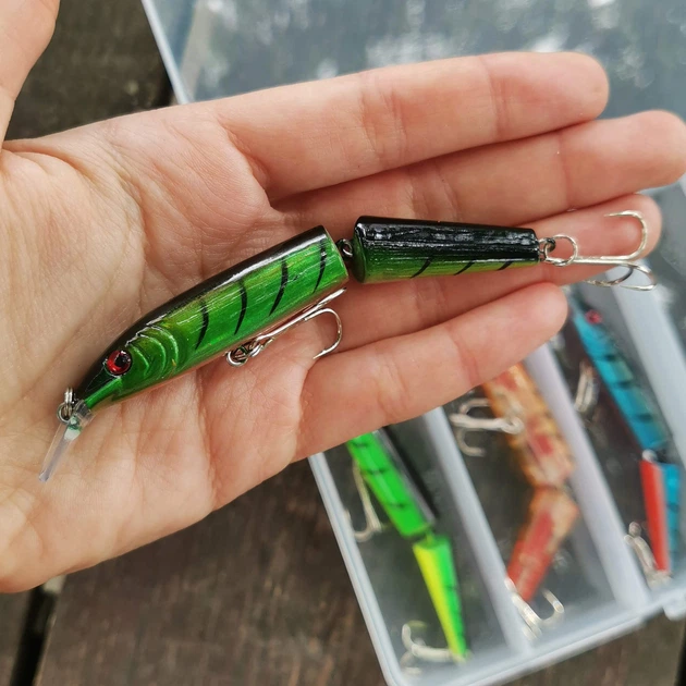 Набор воблеров Minnow JM002 секционные 10,5 см 5 шт - изображение 7