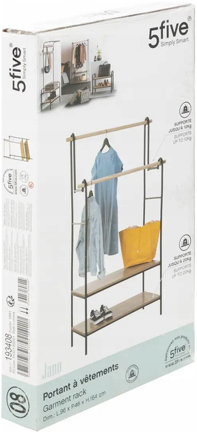 Стійка для одягу 5five Simply Smart Jano 96 x 46 x 164 см (3560232606229) - зображення 3