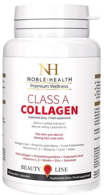 Suplement diety Noble Health Naturalny kolagen rybi Class A 90 kapsulek (5906630600809) - obraz 1