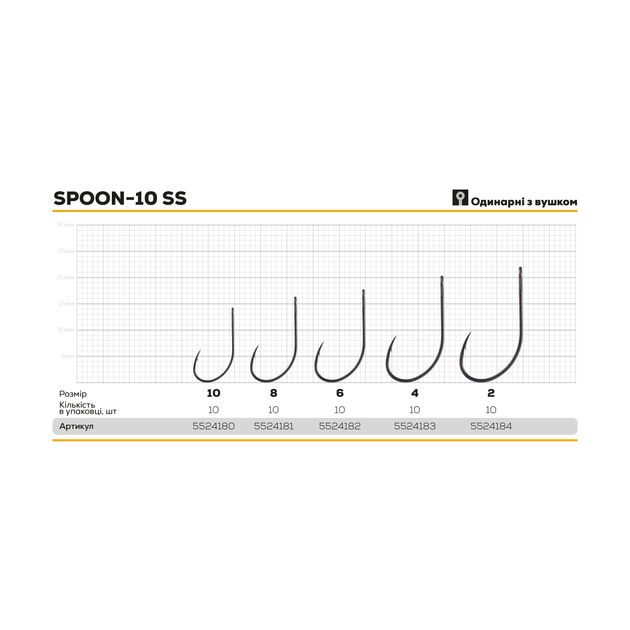 Крючок BKK Spoon-10 SS №4 (10шт) - Фото 2 Крючок BKK Spoon-10 SS №4 (10шт) - изображение 2