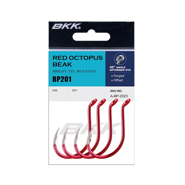 Крючок BKK Red Octopus Beak №2 (7шт) - Фото 5 Крючок BKK Red Octopus Beak №2 (7шт) - изображение 5