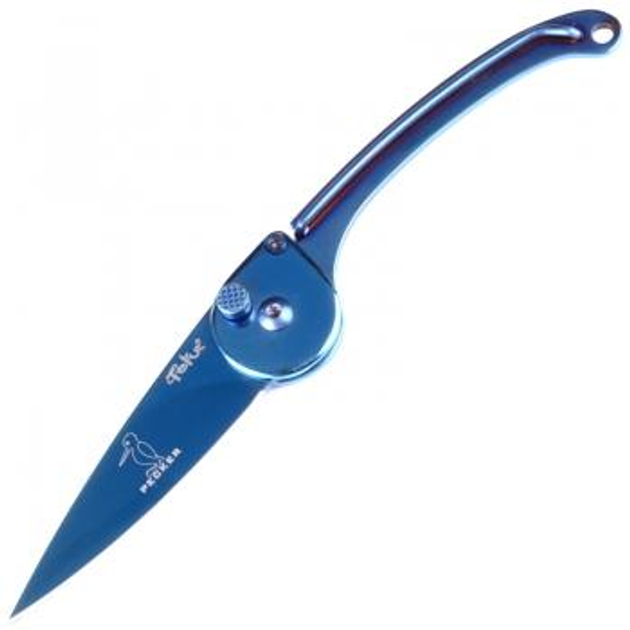 Нож складной TEKUT Pecker LK5063C (длина: 15 8cm лезвие: 6 2cm) синий в подарочной коробке - изображение 1