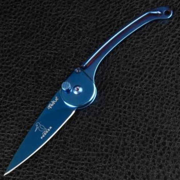 Ніж складаний TEKUT Pecker LK5063C (довжина: 15 8cm лезо: 6 2cm) синій у подарунковій коробці - зображення 2