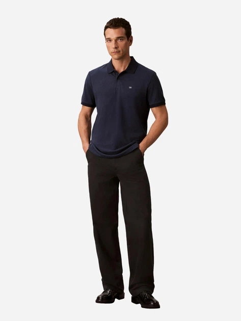Поло длинное мужское Calvin Klein 841424636 XL Синее (1159844528) - Фото 3 Поло длинное мужское Calvin Klein 841424636 XL Синее (1159844528) - изображение 3