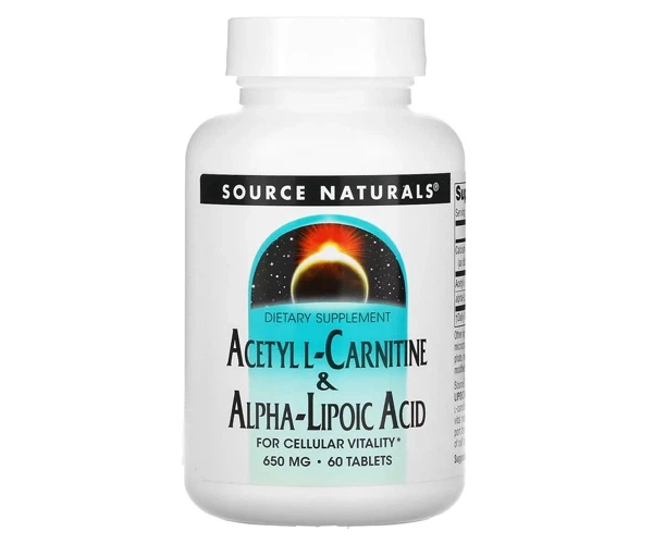Ацетил L-карнітин + Альфа-ліпоєва кислота Source Naturals (Acetyl L-Carnitine and Alpha Lipoic Acid) 60 шт - Фото 1 Ацетил L-карнітин + Альфа-ліпоєва кислота Source Naturals (Acetyl L-Carnitine and Alpha Lipoic Acid) 60 шт - изображение 1