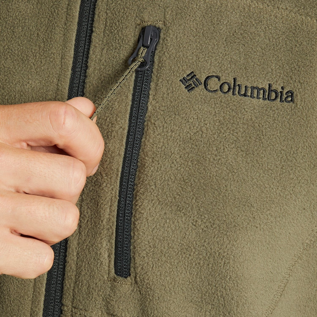 Толстовка на флісі на блискавці чоловіча Columbia M Fast Trek II FZ Flc 1420421397 M Зелена (193855363755) - зображення 9