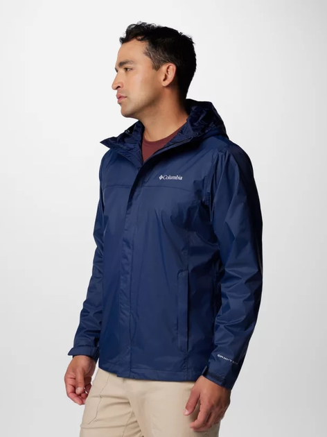 Kurtka przejściowa męska z kapturem Columbia Watertight II M Jkt 1533898466 L Granatowa (195981070552) - obraz 4