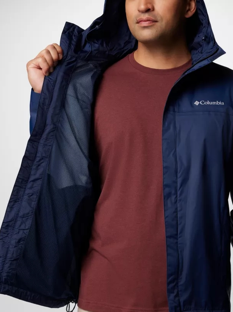 Kurtka przejściowa męska z kapturem Columbia Watertight II M Jkt 1533898466 L Granatowa (195981070552) - obraz 5
