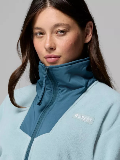 Толстовка на блискавці без капюшона на флісі жіноча Columbia Sequoia Grove Full Zip F 2085313461 S Синя (198711079627) - зображення 6