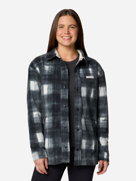 Kurtka przejściowa damska w kratę Columbia Benton Springs Shirt Jac 2085661191 M Szara (195981096880) - obraz 1