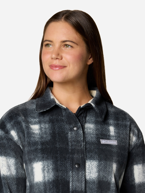 Kurtka przejściowa damska w kratę Columbia Benton Springs Shirt Jac 2085661191 M Szara (195981096880) - obraz 5