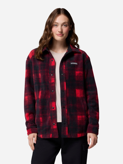 Kurtka przejściowa damska w kratę Columbia Benton Springs Shirt Jac 2085661613 M Czerwona (198711206870) - obraz 4