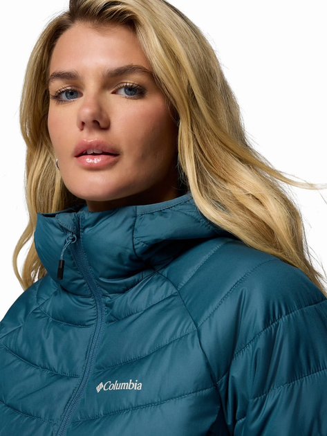 Куртка зимова коротка жіноча Columbia Powder Lite II Hdd Jkt W 2089391429 M Темно-бірюзова (198711159466) - зображення 7