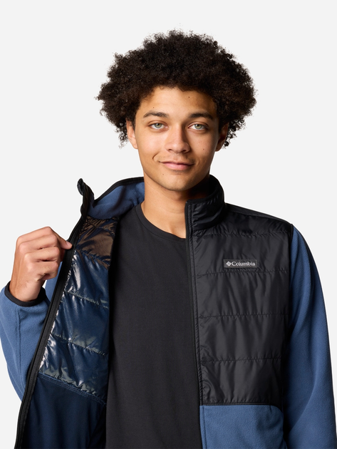Толстовка на флісі на блискавці чоловіча Columbia Basin Butte FZ Fleece II 2101761478 L Синя (195981338317) - зображення 5