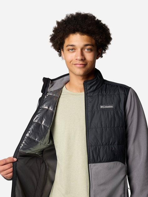 Bluza męska rozpinana streetwear polarowa Columbia Basin Butte FZ Fleece II 2101761023 XL Szara (195981338225) - obraz 5