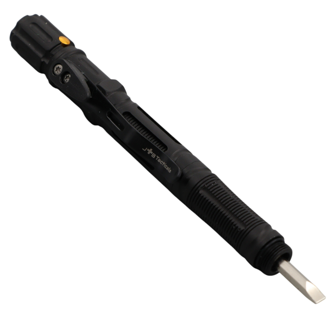 Професійна Тактична Ручка JB Tacticals Kubotan JB-04 EDC 10-V-1 Кресало Молоток Ліхтарик Ніж Свист (1) - зображення 6
