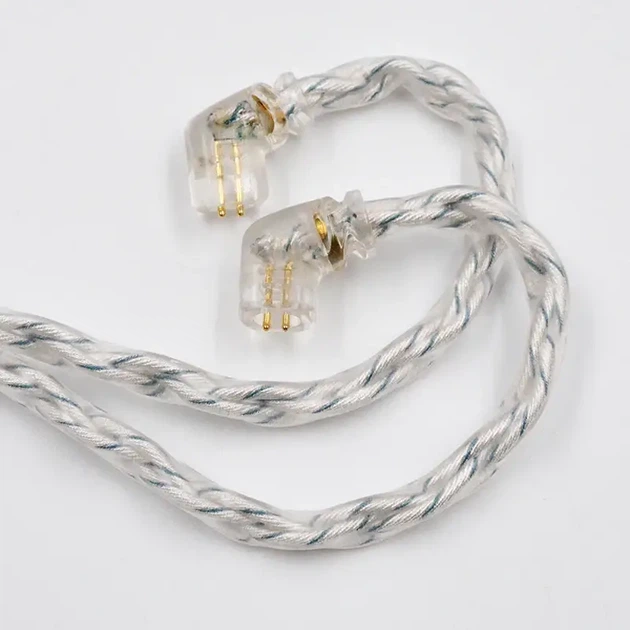 KZ Silver&Blue Cable – 8-жильный Hi-Fi кабель для наушников из посеребренной меди для аудиофилов - изображение 4