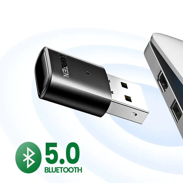 Адаптер UGREEN CM390 USB Bluetooth 5.0 Adapter (UGR-80889) (UGR-80889) - Фото 9 Адаптер UGREEN CM390 USB Bluetooth 5.0 Adapter (UGR-80889) (UGR-80889) - изображение 9