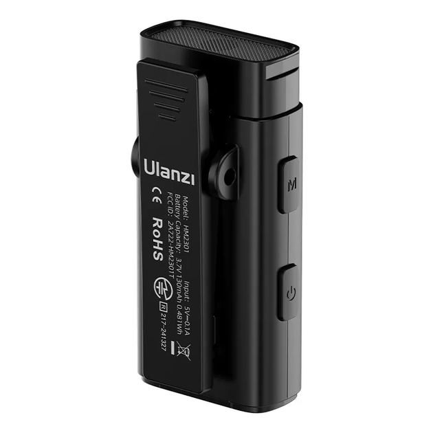 Бездротова мікрофонна система Ulanzi Vijim HM2301 Dual Channel Wireless Lavalier Microphone (A005 HM2301 ) (A005) - изображение 4