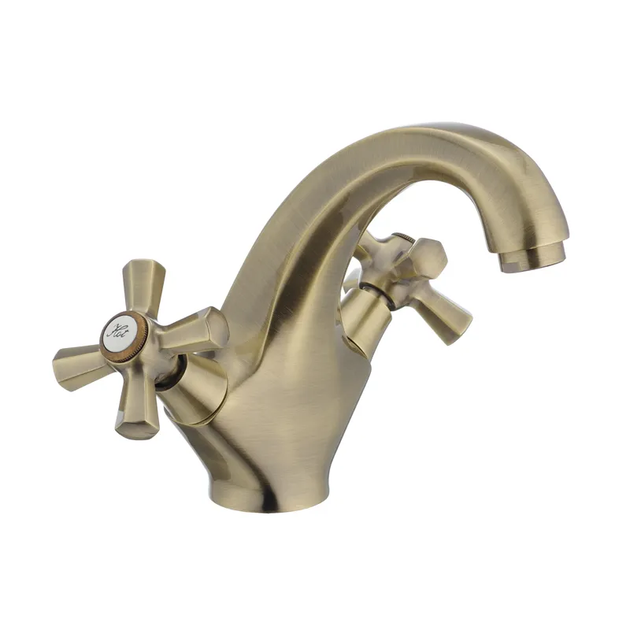 Смеситель для умывальника MIXXUS PREMIUM RETRO BRONZE-161 (MI1650) - Фото 1 Смеситель для умывальника MIXXUS PREMIUM RETRO BRONZE-161 (MI1650) - изображение 1
