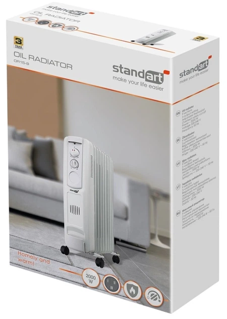 Grzejnik olejowy Standart OR15-9 - obraz 2