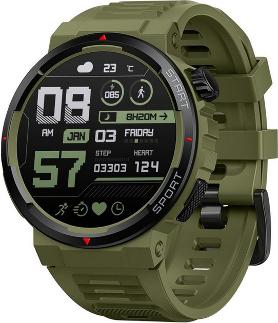 Смарт-годинник Zeblaze Ares 3 Plus Wild Green (6946639813229) - зображення 1