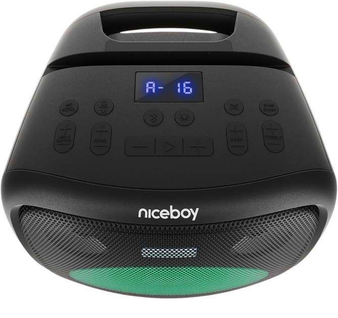 Przenośny głośnik Niceboy Party Boy II Black (8594182426274) - obraz 4