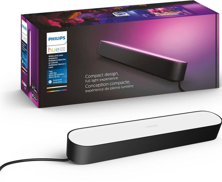 Moduł rozszerzający do panelu LED Philips Hue Play Extension Pack 1PC EUUKAUNZ Black (8718696170731) - obraz 1