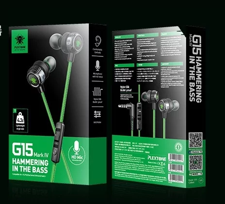 Проводные игровые наушники с микрофоном для ПК и телефона Plextone G15 - изображение 2