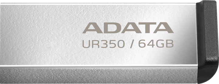 Флеш память USB ADATA 64GB USB 3.2 Gen 1 UR 350 Silver/Black (UR350-64G-RSR/BK) - изображение 4