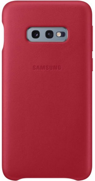 Панель Samsung Leather Cover для Galaxy S10e Red (EF-VG970LREGWW) - зображення 1